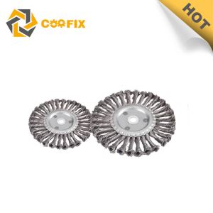 Twist Knot ümmargune traatvõrk pintsli masin Steel Wire Brus